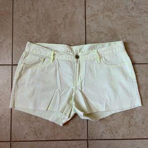Old Navy Diva Neon Cutoff Denim Shorts